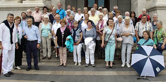 Die Reisegruppe aus Emmendingen bei ihrem Besuch in Torre Annunziata   | Foto: Guiseppe Forcella