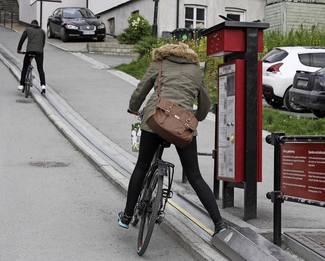 berwindet 18 Prozent Steigung:  Trampe in   Trondheim  | Foto: dpa