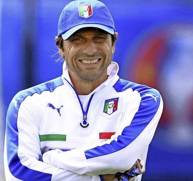 Gibt sich vor dem Schweden-Spiel zurckhaltend: Italien-Trainer Antonio Conte  | Foto: dpa