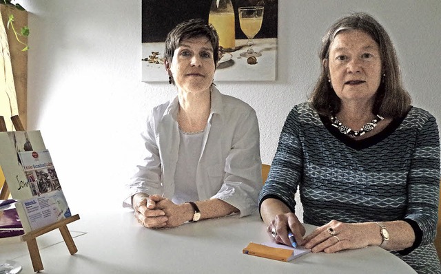 Zu Fragen ber Schwangerschaft und Fam...Links) und Christiane Hrpel-Schwerer.  | Foto: Katharina Bchle