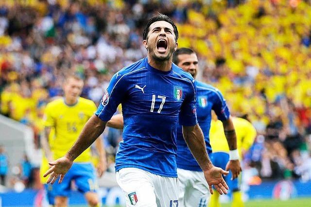 Italien steht nach 1:0 ber Schweden im Achtelfinale