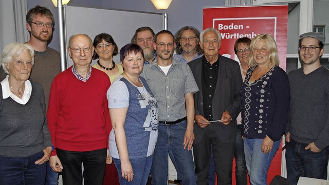 Lrracher SPD-Vorstnde mit dem Landta...hael Pilgermayer (Sechster von rechts)  | Foto: Thomas Loisl Mink