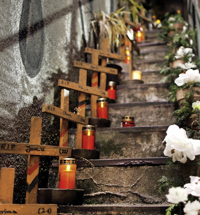 Gedenksttte fr die Opfer   | Foto: dpa