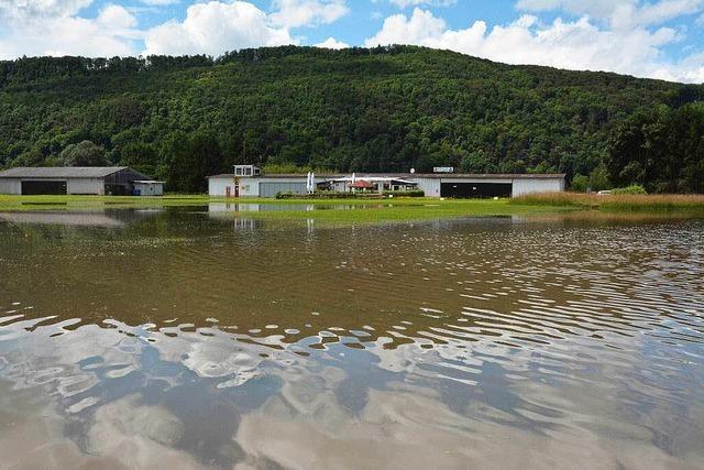 Flugplatz Herten wegen Überschwemmung gesperrt