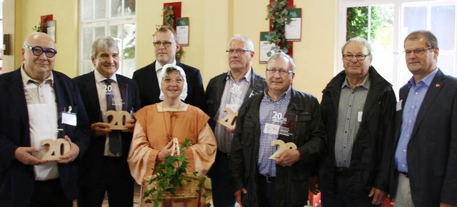 20 Jahre Gemeindepartnerschaft: Brger...rsidenten der Partnerschafts-Komitees  | Foto: Christiane Franz