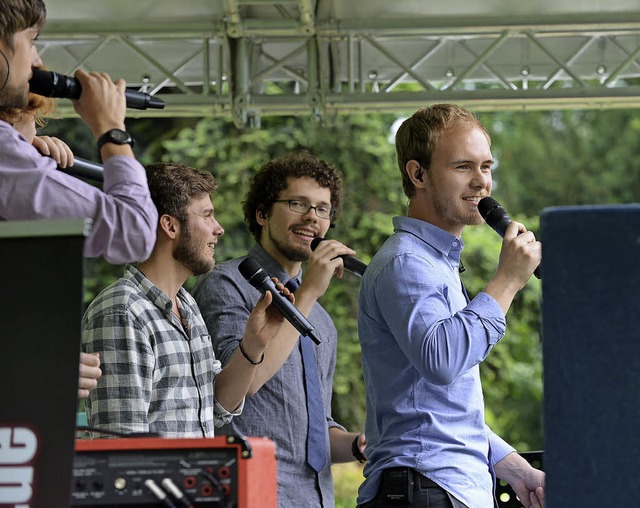 A-cappella-Pop im Stadtgarten: die Band &#8222;anders&#8220;   | Foto: rita eggstein