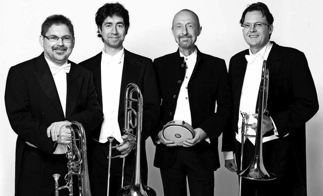 Das Quartett Percussion Posaune Leipzig erffnet am Donnerstag den Musiksommer.  | Foto: Promo