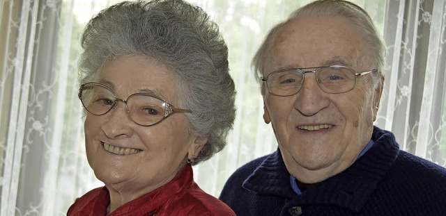 Helene und Franz Quitter sind seit 65 Jahren verheiratet  | Foto: Andrea Steinhart