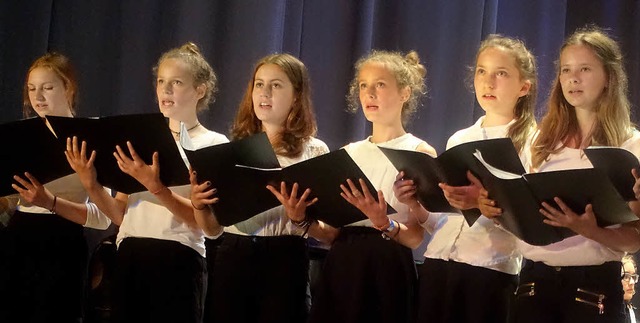 Lieder aus mehreren Lndern erklangen ...rfschule Schopfheim am Mittwochabend.   | Foto: Roswitha Frey