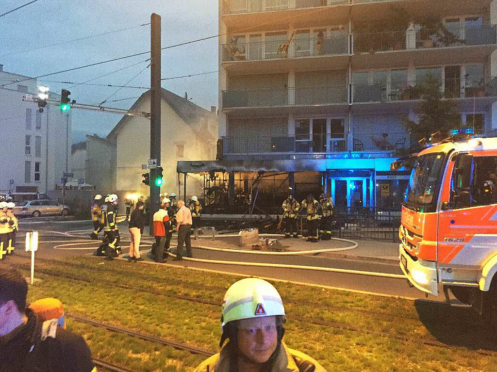 Brand in einem Modellbaugeschft in Freiburg-Zhringen