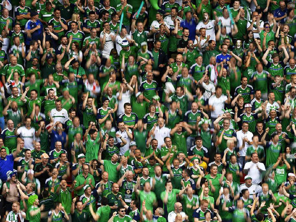 Die nordirischen Fans begeistern mit ihrem Support