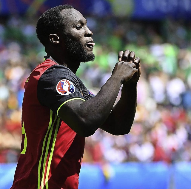 Romelu Lukaku gehrt zum viel gerhmten belgischen Dreizack.   | Foto:  AFP