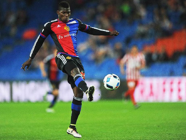 Breel Embolo &#8211; noch im Trikot des FC Basel  | Foto: Meinrad Schn