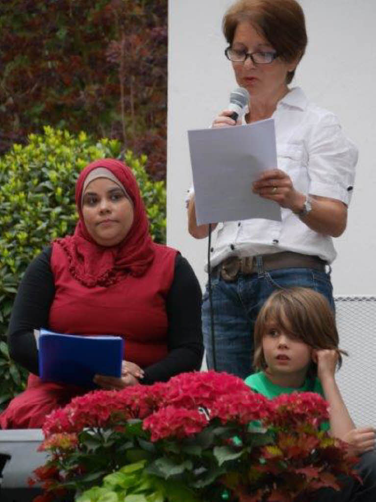 Kinder der Weihermattenschule und der Hans-Thoma-Gemeinschaftsschule sorgten fr gute Stimmung im Schlosspark in Bad Sckingen.