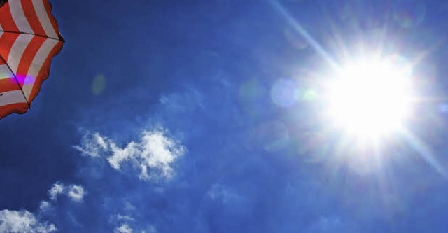 Blauer Himmel, strahlende Sonne: So soll das Wetter sein, wenn Ferien sind.   | Foto: dpa