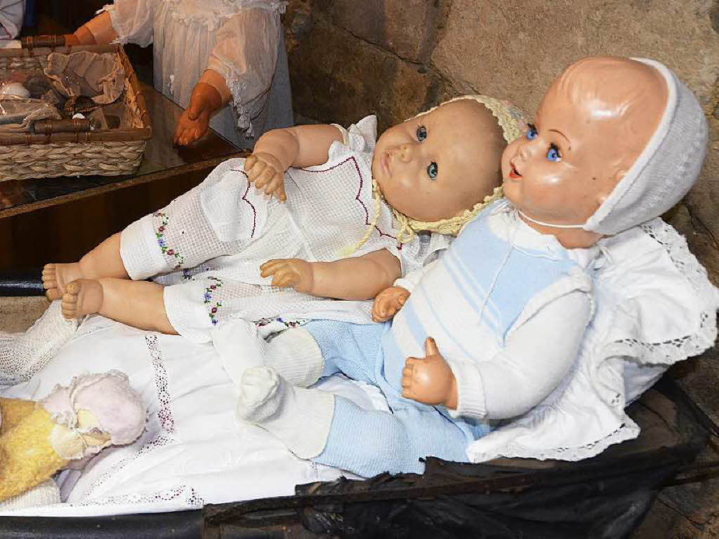 Spielsachen aus alten Zeiten im Wallbacher Mllmuseum.