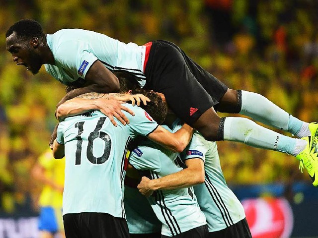 Schafft es Romelu Lukaku mit seinen belgischen Kollegen bis ins EM-Finale?  | Foto: AFP