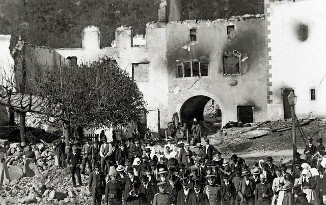 Am 28. August 1911 zerstrte eine Feue... Ortskern von Schwaningen.Foto: Privat  | Foto: Andrea Stadler