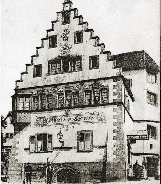 Die Stube auf einer Postkarte aus dem Jahr 1914.   | Foto: Kreisarchiv