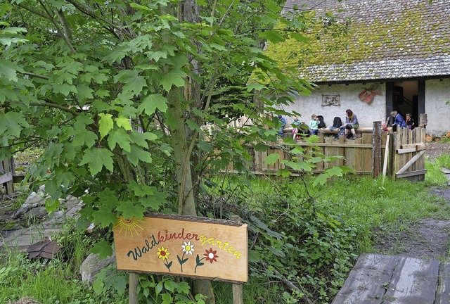 Der neue Waldkindergarten bei der Mhle des Hanisenhofes in Oberried-Weilersbach  | Foto: Katja Marr