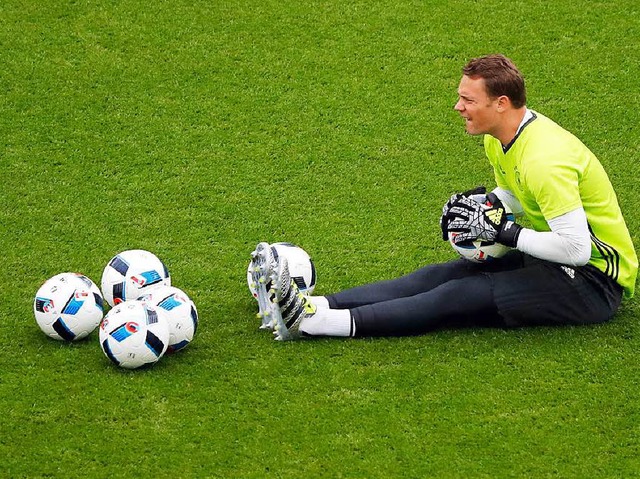 Manuel Neuer beim Training  | Foto: dpa
