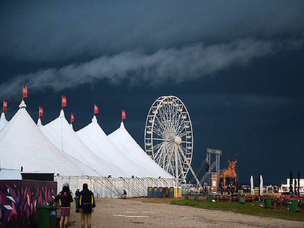 Unwetter beim Southside-Festival