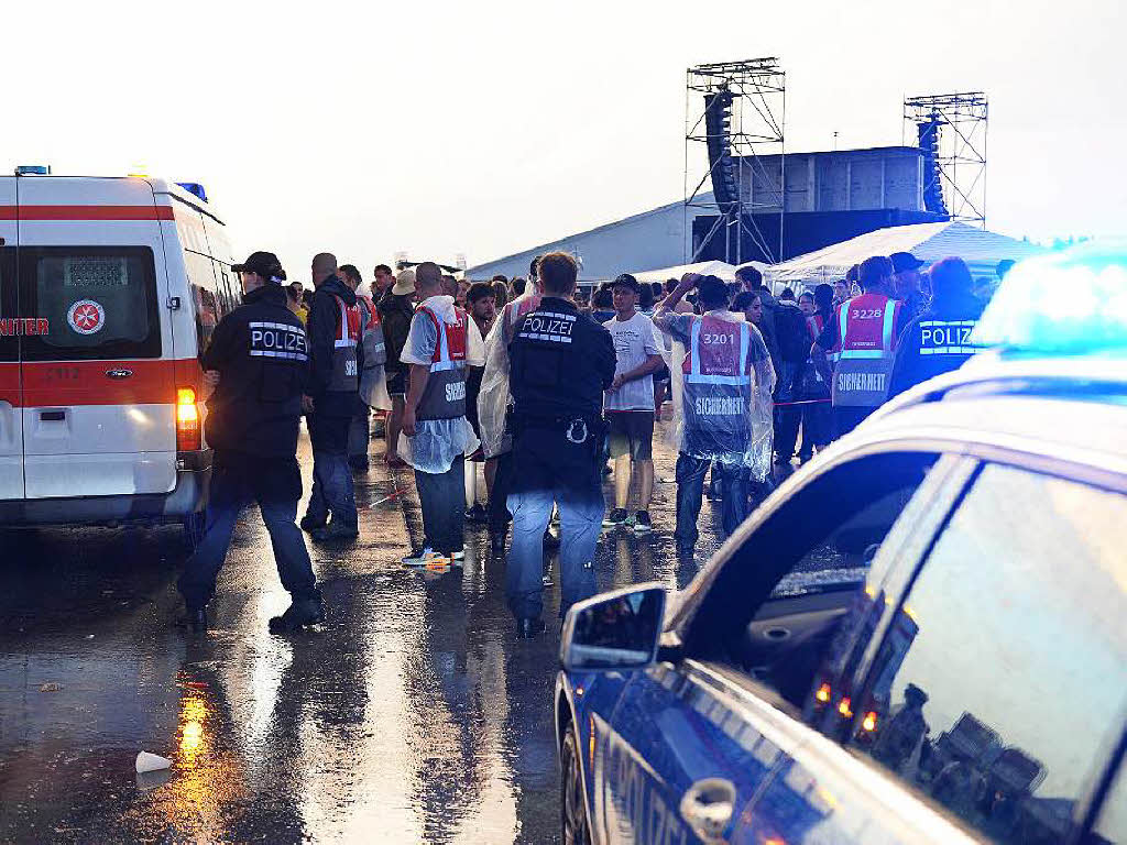 Unwetter beim Southside-Festival