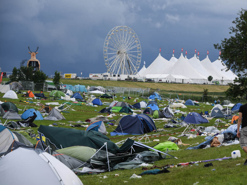 Unwetter beim Southside-Festival