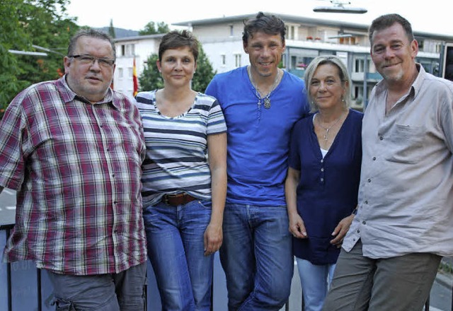 Klaus Ciprian-Beha, Brbel Jung, Steph...links) bilden den Vorstand der Zunft.   | Foto: TM