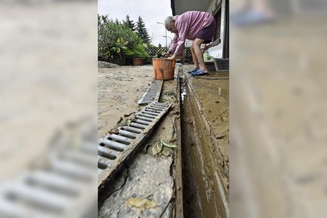 Unwetterartige Regenflle setzten Hochdorf unter Wasser