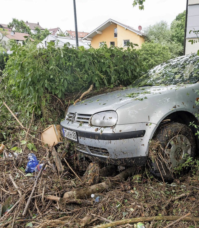 Sturmschaden in Pfullingen  | Foto: dpa