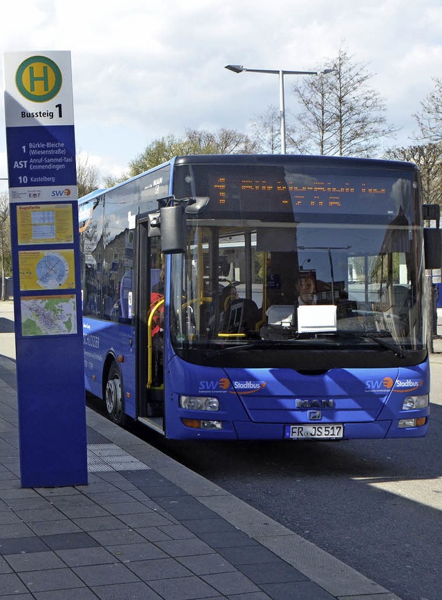 Die Grnen wollen, dass der Stadtbus demnchst auch am Sonntag fhrt.  | Foto: Gerhard Walser