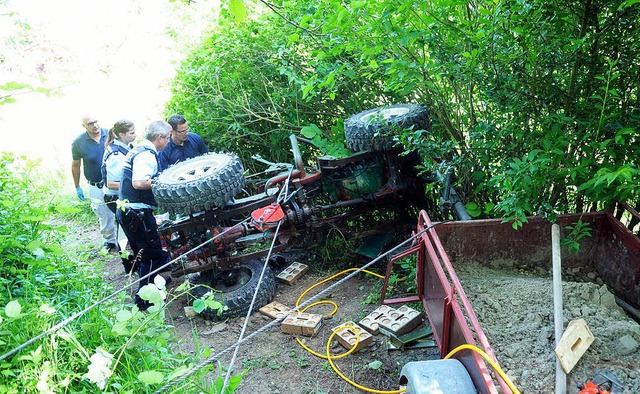 Traktorunfall in Sulz  | Foto: WOLFGANG KUENSTLE               