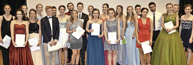 Die Preistrgerinnen und Preistrger d...gs 2016 an der Mathilde-Planck-Schule   | Foto: ZVG