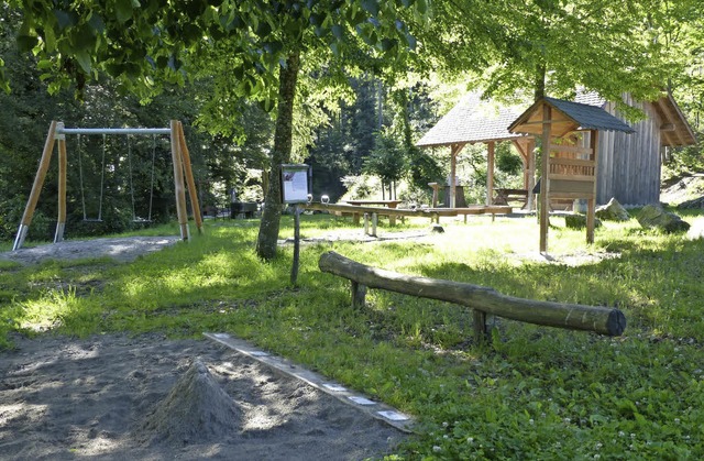 Der Schtzenplatz beim Schtzenhaus ko...s Standort fr den Bauwagen in Frage.   | Foto: Andrea Gallien