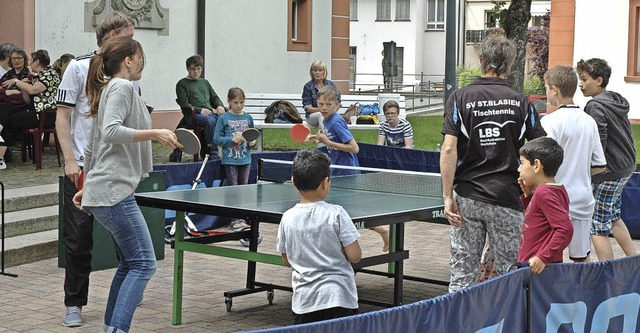 Der Sportverein St. Blasien stellte si...em mit einem Rundlauf im Tischtennis.   | Foto: Christiane Sahli