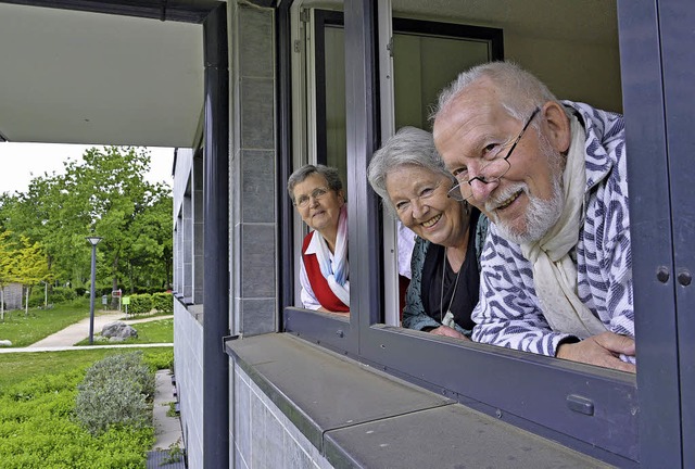 Linde Schlegel, Gerda Liebner und Willi Mssigmann (von links)   | Foto: Michael Bamberger