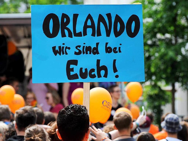 Das Attentat von Orlando beschftigt viele Homosexuelle.   | Foto: dpa
