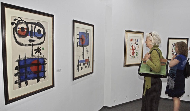 Kunst als Suchspiel: Die Kunsthalle Messmer zeigt Joan Mir.   | Foto: Haberer