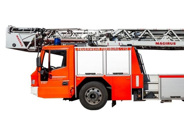 Fotos: Die Drehleiter der Freiburger Feuerwehr