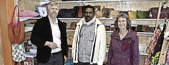 Frank Dehring, M. Manoharan und  Ulla Dold (von links).   | Foto: Privat