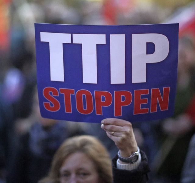 Stt auf Protest: TTIP  | Foto: DPA