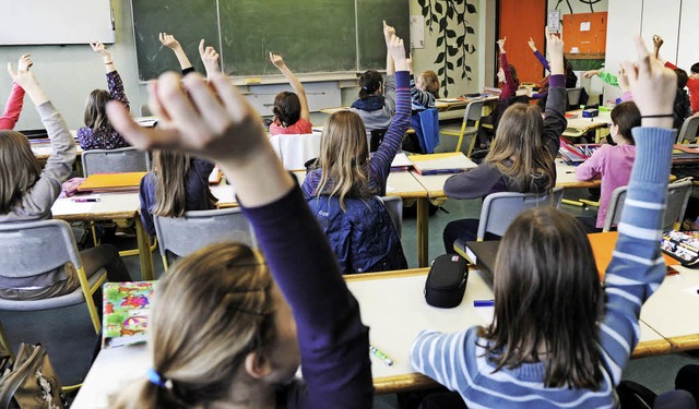 Wie hier im Klassenzimmer gingen bei d...sprach sich gegen die Einfhrung aus.   | Foto: dpa