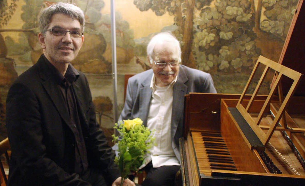 Der Musikwissenschaftler Jan Reichow (...chow spielte auf Originalinstrumenten.  | Foto: Hans Jrgen Kugler