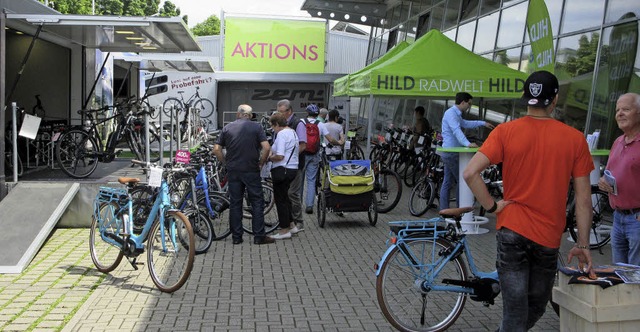 E-Bikes in allen Varianten sind das Thema bei Hild Radwelt am 1. und 2. Juli.   | Foto: shof