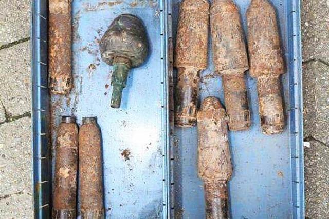 300 Kilo Weltkriegsmunition in Bohlsbach gefunden