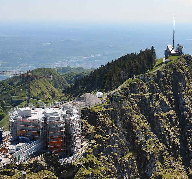 Neue Perspektiven: Der Architekt Mario...tzt Imposantes auf den Monte Generoso.  | Foto: Anita Fertl