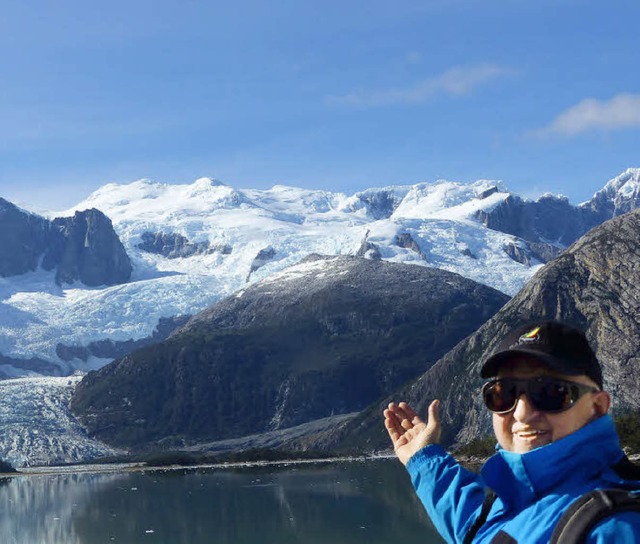 Das ist er: unser Autor vor dem Pia-Gletscher   | Foto: Bernd Kregel