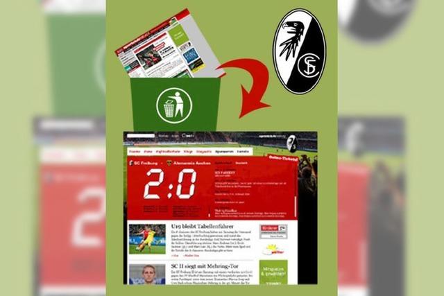 So sieht die neue Website des SC Freiburg aus