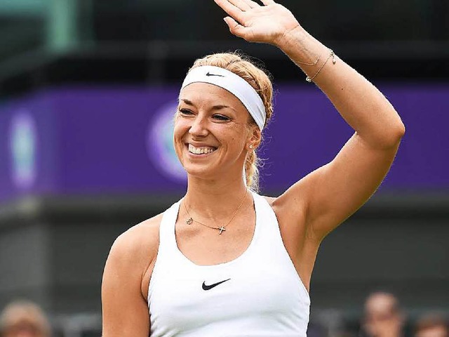 Sabine steht in der dritten Runde von Wimbledon.  | Foto: dpa